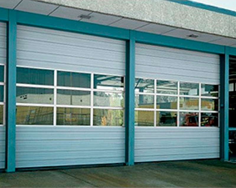 Puerta seccional de acero sin aislamiento 430 