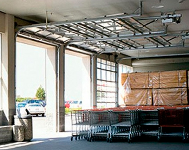 Puertas seccionales de aluminio 521